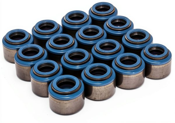 COMP Cams 529-16 Set of 16 Metal Viton Valve Seals for .530" Guide Size, 11/32" Valve Stem-0